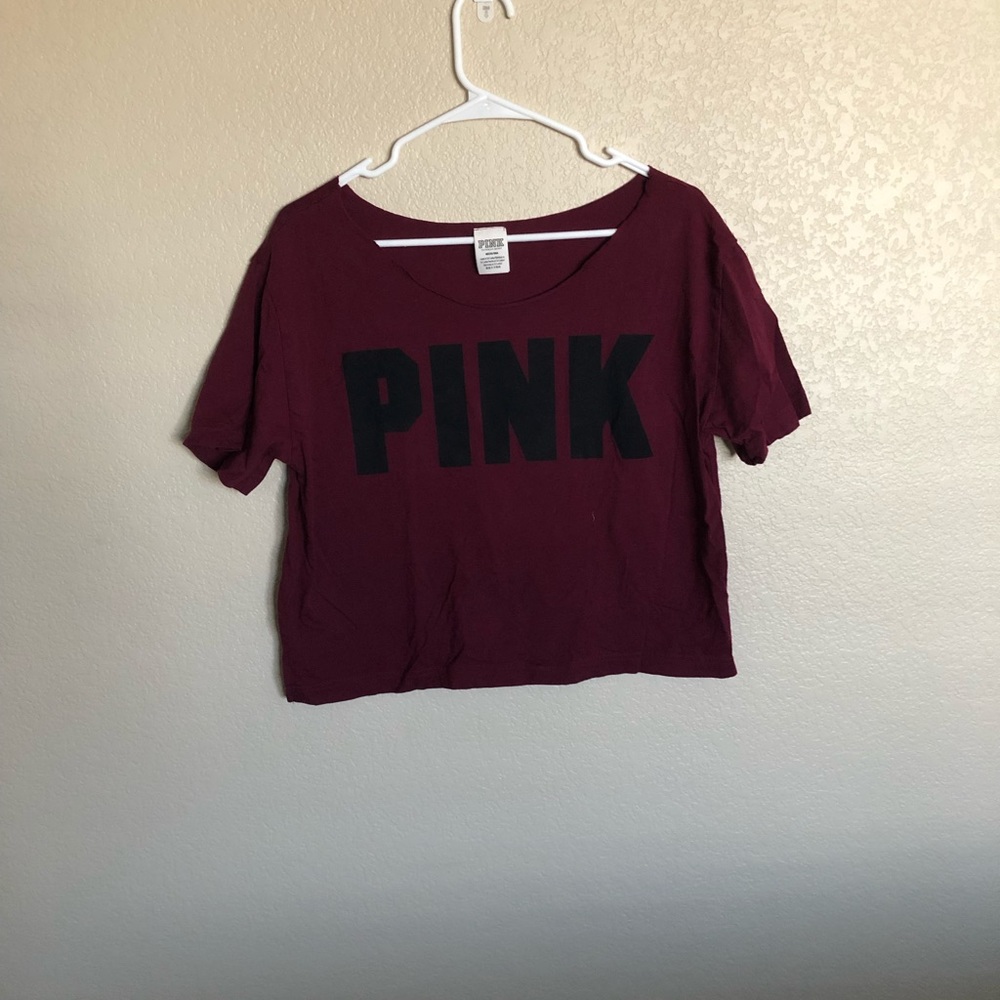 PINK Semi Crop Top Medium